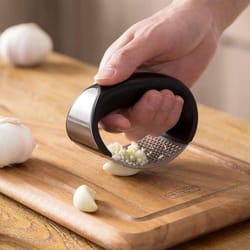 stainless steel garlic presser