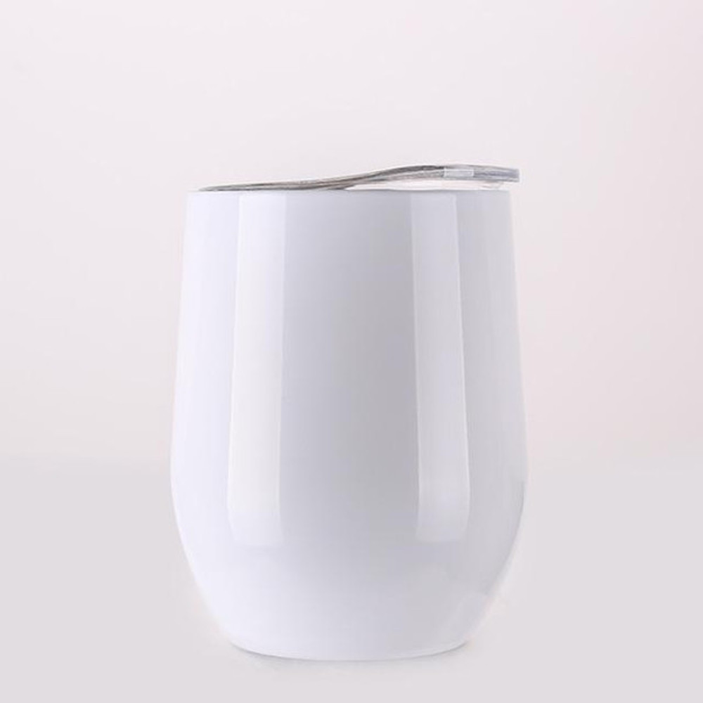 Portable Insulated Wine Cup White