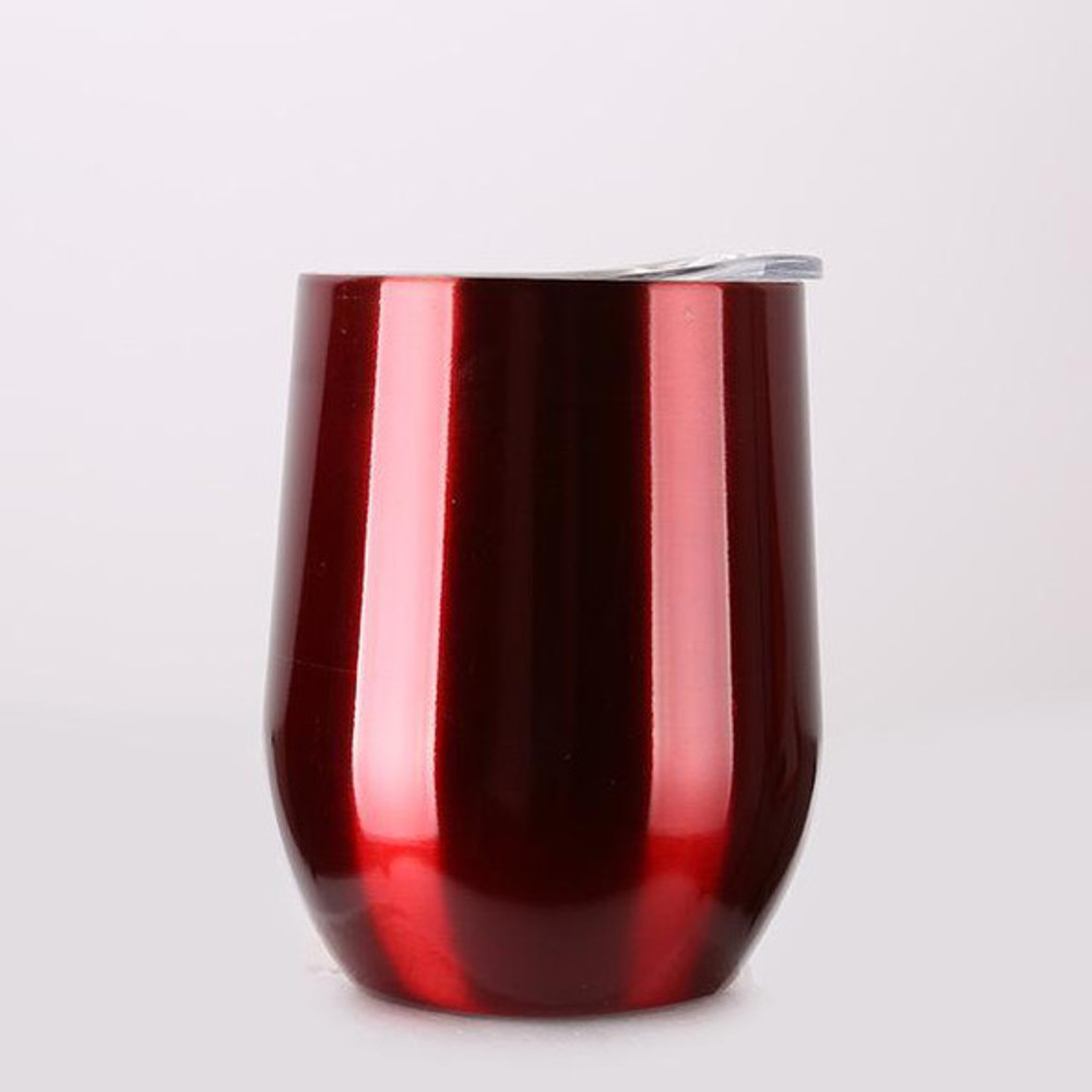 Portable Insulated Wine Cup Chrome Red
