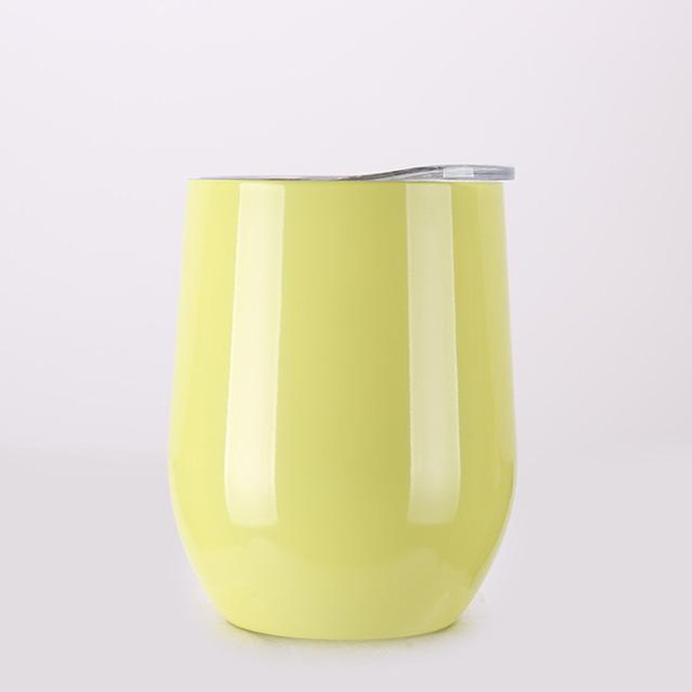 Portable Insulated Wine Cup Light Yellow