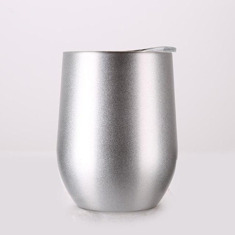 Portable Insulated Wine Cup Silver