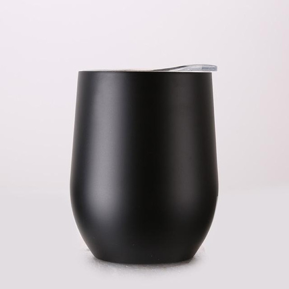 Portable Insulated Wine Cup Matte Black