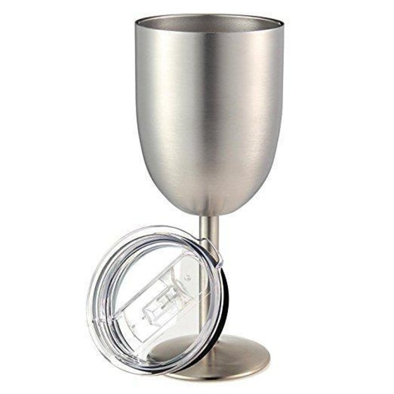 Insulated Stainless Steel Wine Glasses