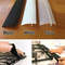 Flexible silicone stove counter gap covers conforming to uneven kitchen gaps