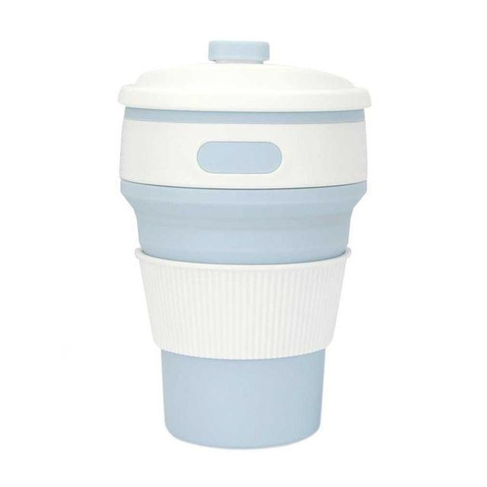 Eco Collapsible/Foldable Coffee Cup Light Blue