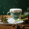 Christmas Tree Insulated Glass Coffee Mug 2