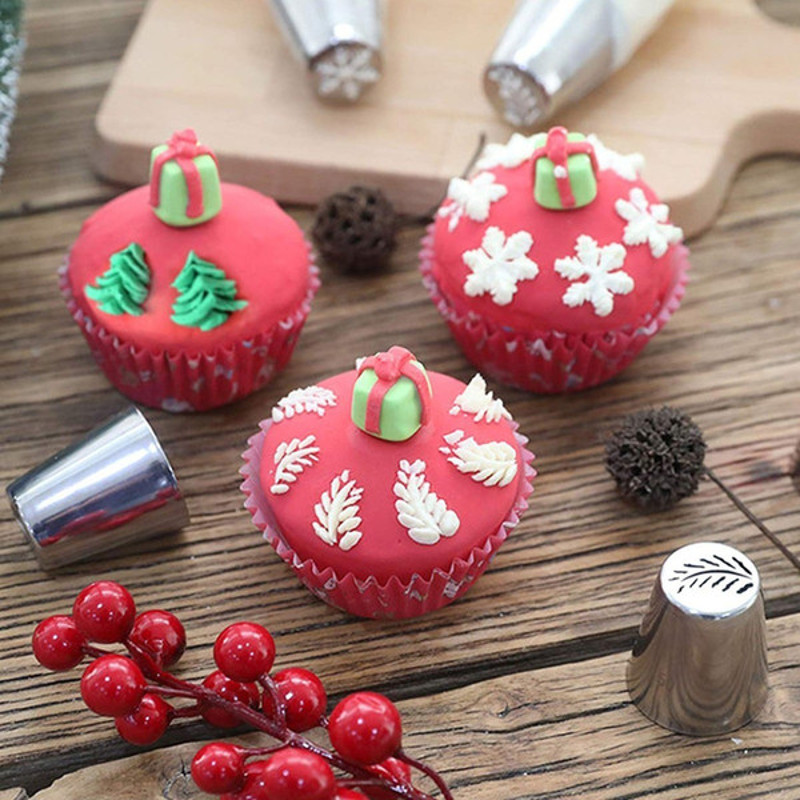 Russian Icing Piping Tips Christmas Design Nozzles 4