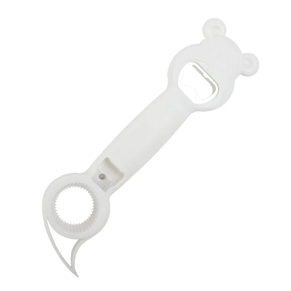 New 4 In 1 Bottle Opener white