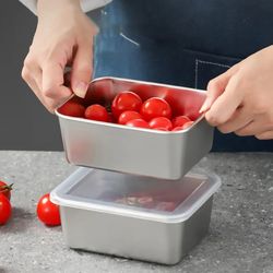 Stainless Steel Square Plate With Lid