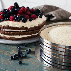 diy easy baking goods cake slicer - adjustable stainless steel tool, perfect gift for bakers