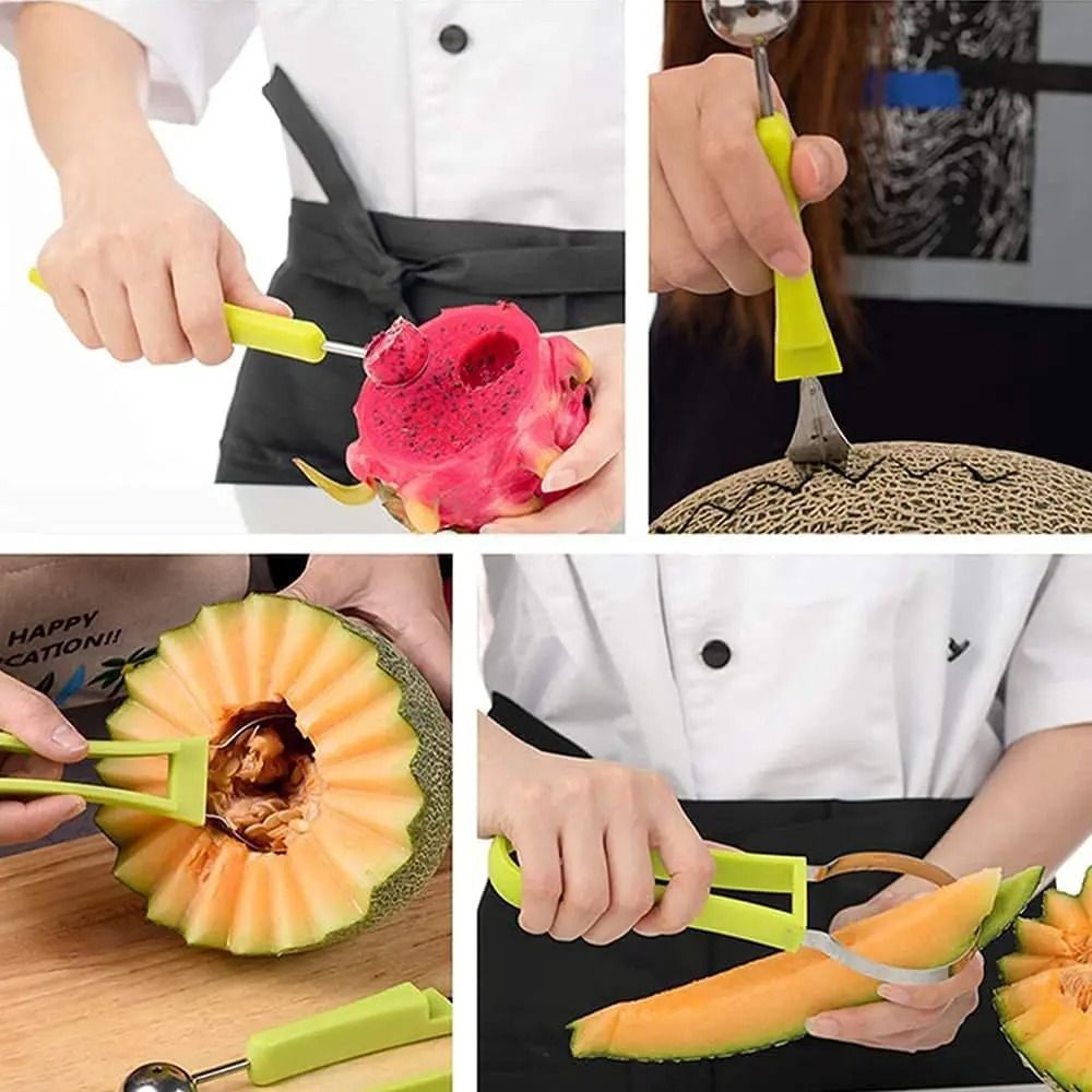 Watermelon Slicer Cutter Fruit Carving Scoop Tool 5