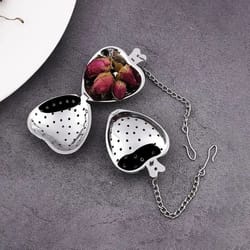 heart shaped stainless steel tea strainer for loose tea