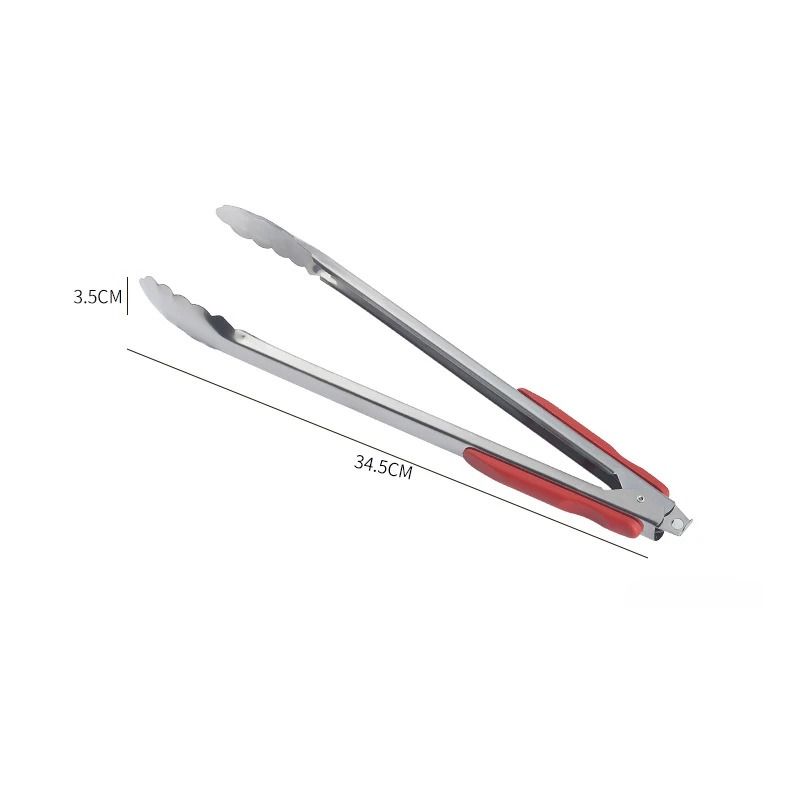 Premium Silicone Stainless Steel BBQ Tongs HeatResistant Cooking Tools For Grilling Salad Servin 8