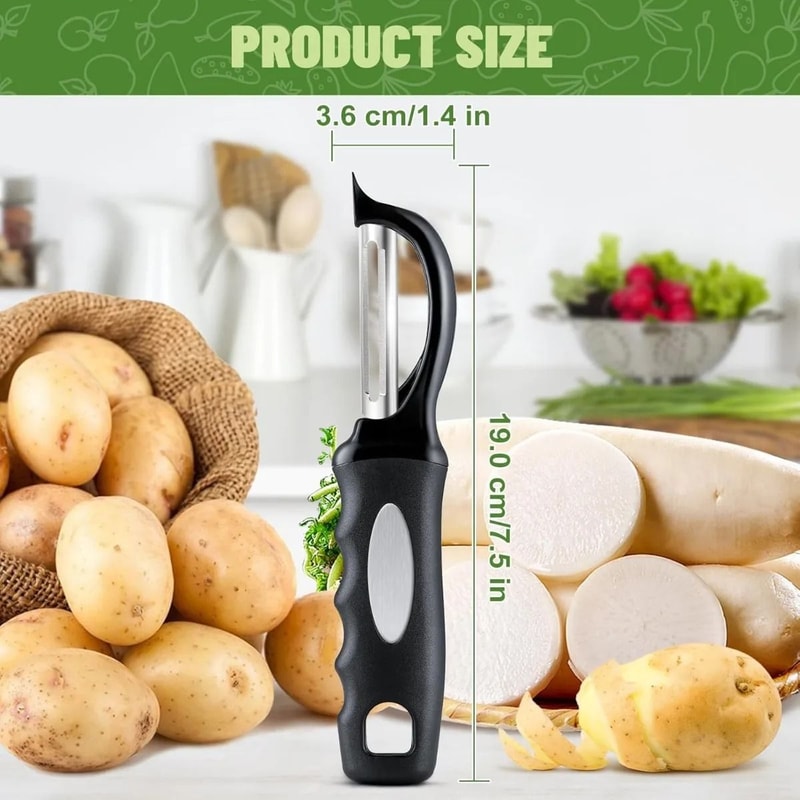 2PCS Swivel Vegetable Potato Peeler With Comfortable Handle Efficient Veggie Fruit Peeler Set 5
