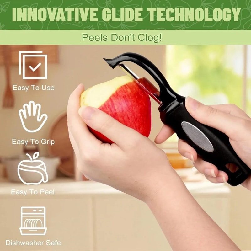 2PCS Swivel Vegetable Potato Peeler With Comfortable Handle Efficient Veggie Fruit Peeler Set 3