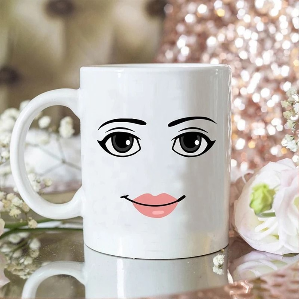 GameInspired Man Face Mug Funny Men Or Women Cartoon Ceramic Coffee Cup 5