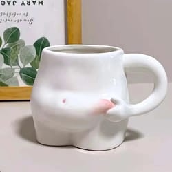 320ml cute belly ceramic coffee mug – creative art milk cup tableware