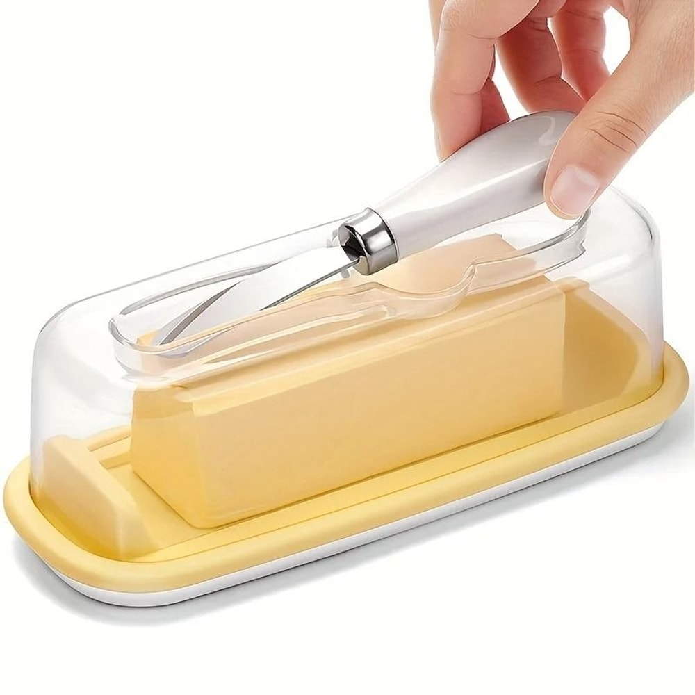 Buy Plastic Butter Dish with Lid and Knife