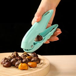 stainless steel chestnut clip machine nutcracker opener tool, durable kitchen gadget for nuts and walnut shelling