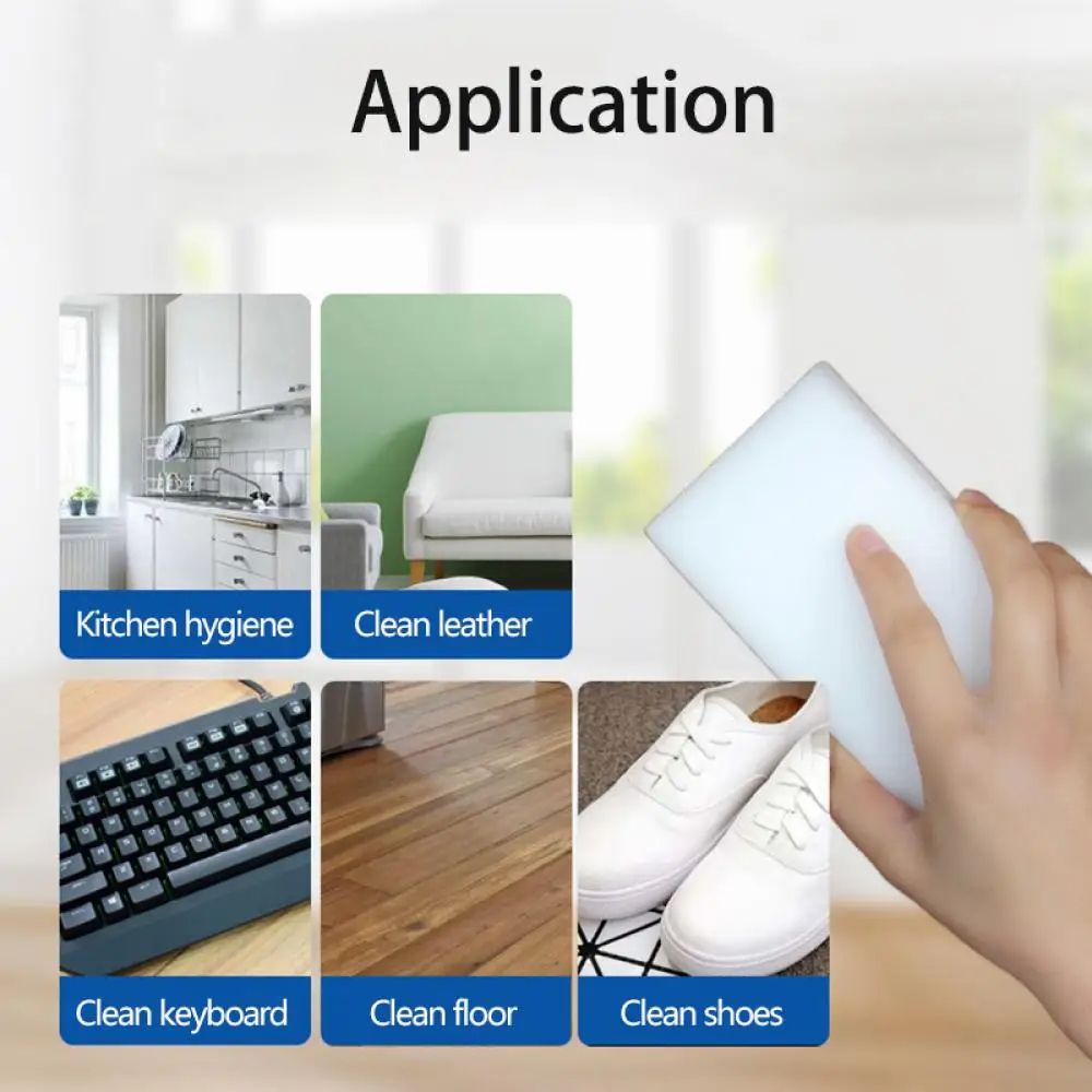 Bulk Melamine Sponge Erasers Magic Cleaning Sponges For Kitchen Bathroom Office 2