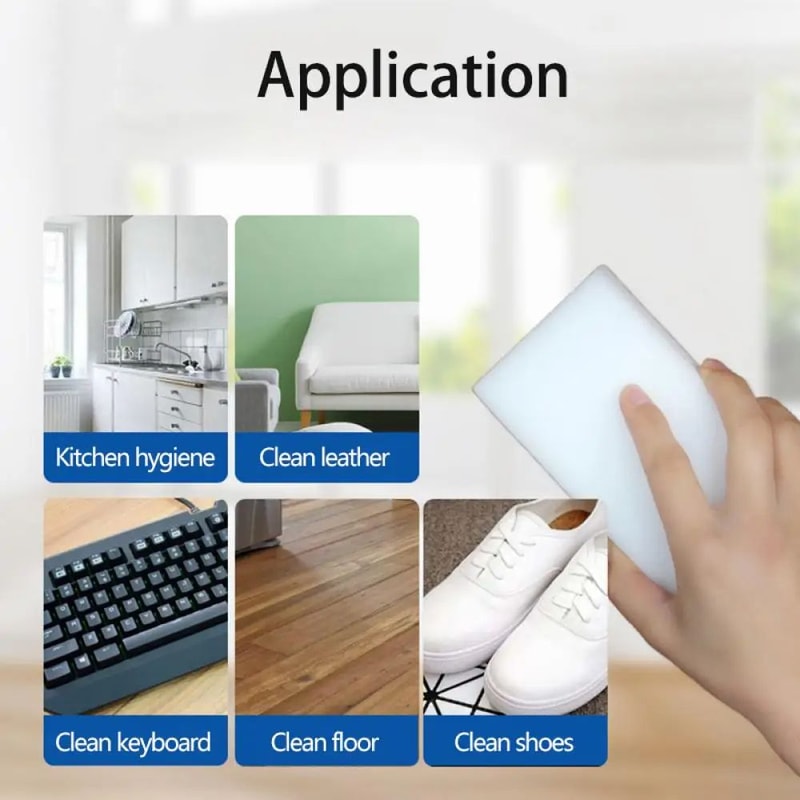 Bulk Melamine Sponge Erasers Magic Cleaning Sponges For Kitchen Bathroom Office 2