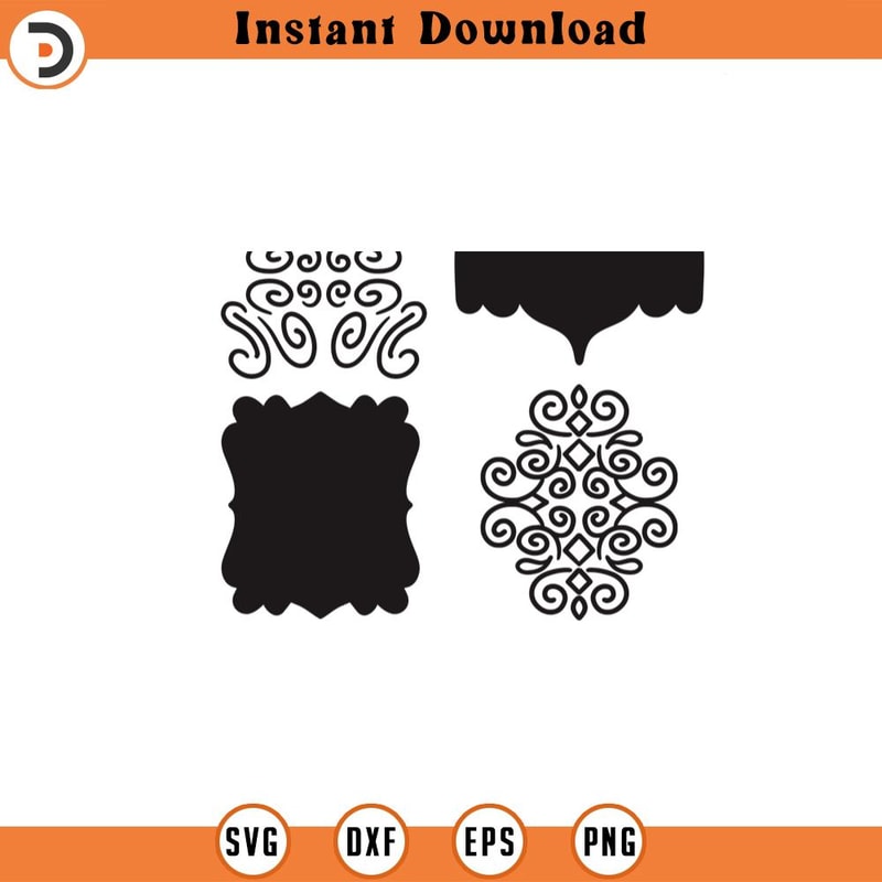 SVG1250-Elegant Ornaments SVG Bundle, Ornaments Svg, Ornament Design, Pattern Svg, Elegant Svg, Embellishment Svg, Cut Files Cricut, Silhouette.jpg