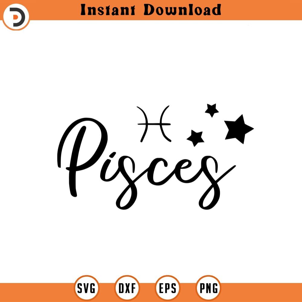 SVG1513-Pisces SVG, Zodiac Sign SVG, Astrology Sign svg, Zodiac Symbol svg, Constellation Sign svg, Astrology, Horoscope, Cut File Cricut,Silhouette.jpg