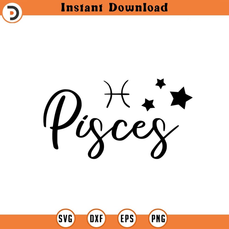 SVG1513-Pisces SVG, Zodiac Sign SVG, Astrology Sign svg, Zodiac Symbol svg, Constellation Sign svg, Astrology, Horoscope, Cut File Cricut,Silhouette.jpg
