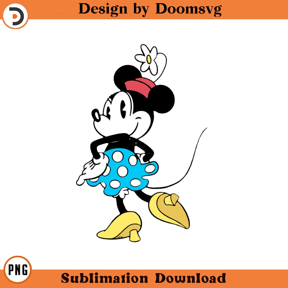 SH1290-Classic Minnie Cartoon Clipart Download, PNG Download Cartoon Clipart Download, PNG Download.jpg