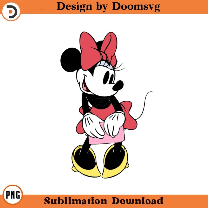 SH1296-Classic Minnie Cartoon Clipart Download, PNG Download Cartoon Clipart Download, PNG Download.jpg