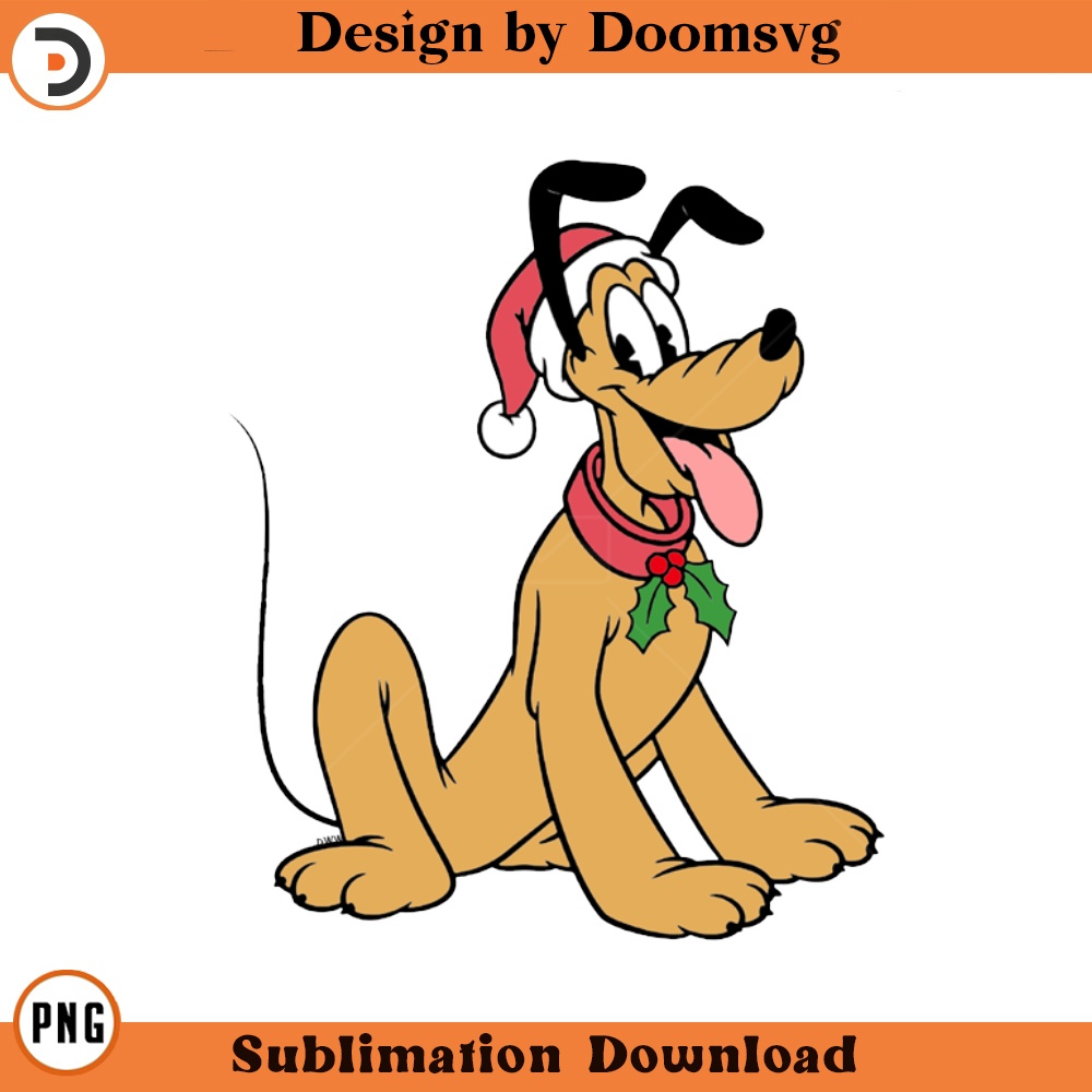 SH1297-Classic Pluto Christmas Cartoon Clipart Download, PNG Download Cartoon Clipart Download, PNG Download.jpg