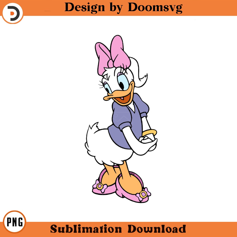 SH1466-Daisy Duck Cartoon Clipart Download, PNG Download Cartoon Clipart Download, PNG Download.jpg