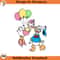 SH1627-Donald Daisy Balloons Cartoon Clipart Download, PNG Download Cartoon Clipart Download, PNG Download.jpg