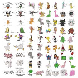 pack of 72 paired designs