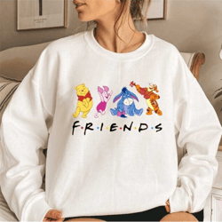 winnie pooh sweater, pooh sweatshirt, pooh friends shirt, disney sweatshirt, winnie the pooh friends sweatshirt, disney