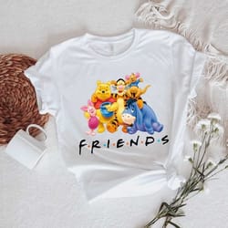 winnie the pooh friends shirt, winnie-the-pooh theme disney family shirt, winnie the pooh gifts, friends tv show, disney