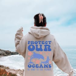 protect our oceans hoodie with words on back, respect the locals, surfing, hoodie save the shark, oversize vsco, pintere