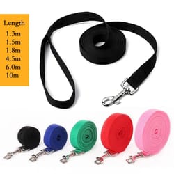 nylon dog leashes: 6 colors, 1.5m-10m, pet walking training leash for cats & dogs