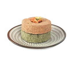 handmade grass bunny chew toy: natural teeth treats for hamsters & rabbits