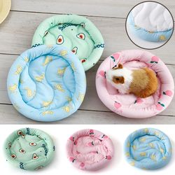 Soft Plush Small Pet Nest Mat: Warm Bed for Hamsters, Hedgehogs, Rabbits