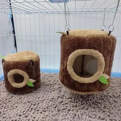 cozy winter hammock for small pets: hamster, guinea pig, ferret, rabbit