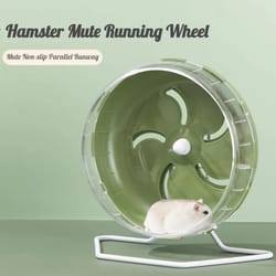 silent jogging wheel for hamsters & rodents: exercise & play toys