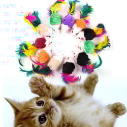 10pcs mini colorful cat toys: plush false mouse for cats & kittens - funny animal playthings & pet supplies