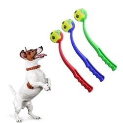 pet throwing stick: dog ball toy launcher for outdoor activities