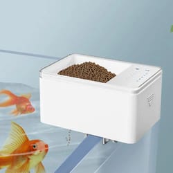 led aquarium fish tank 500ml automatic fish feeder with timer
