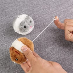 cute interactive cat toys: plush shake mouse for pet fun