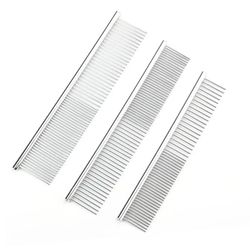 Stainless Steel Pet Grooming Comb: Remove Pet Hair Easily
