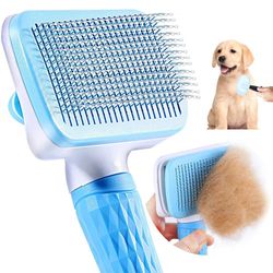 Pet Hair Remover Brush: Grooming Comb for Long-Haired Dogs & Cats