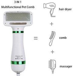 Professional Pet Hair Dryer 2 with Slicker Brush for Cat & Dog Grooming