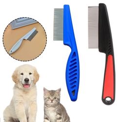 Stainless Steel Flea & Lice Brush - Grooming Comb for Dogs & Cats
